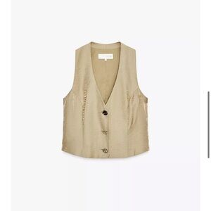 Zara Beige Sleeveless Blouse